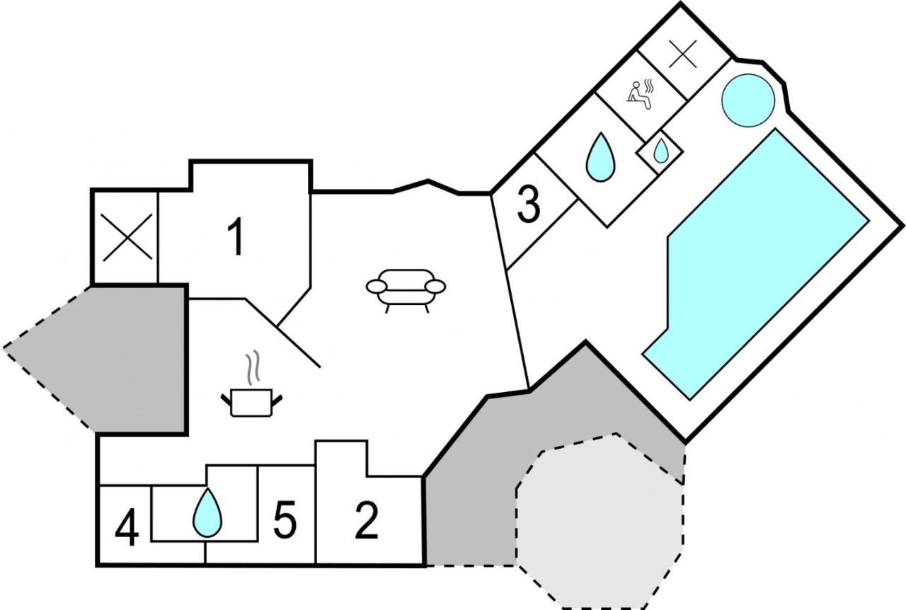 Kranich Poolferienhaus Villa Hohendorf  Eksteriør bilde